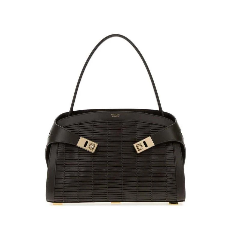 Quilted Leather Shoulder Bag â Black