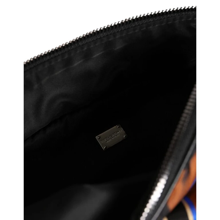 Tiger-Print Nylon Belt Bag â Brown