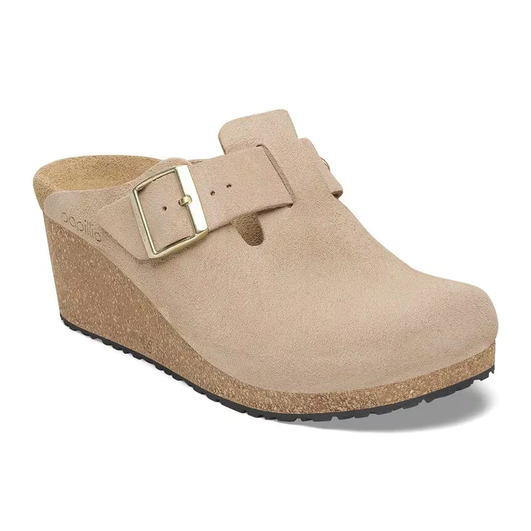 Fanny Suede Leather Taupe