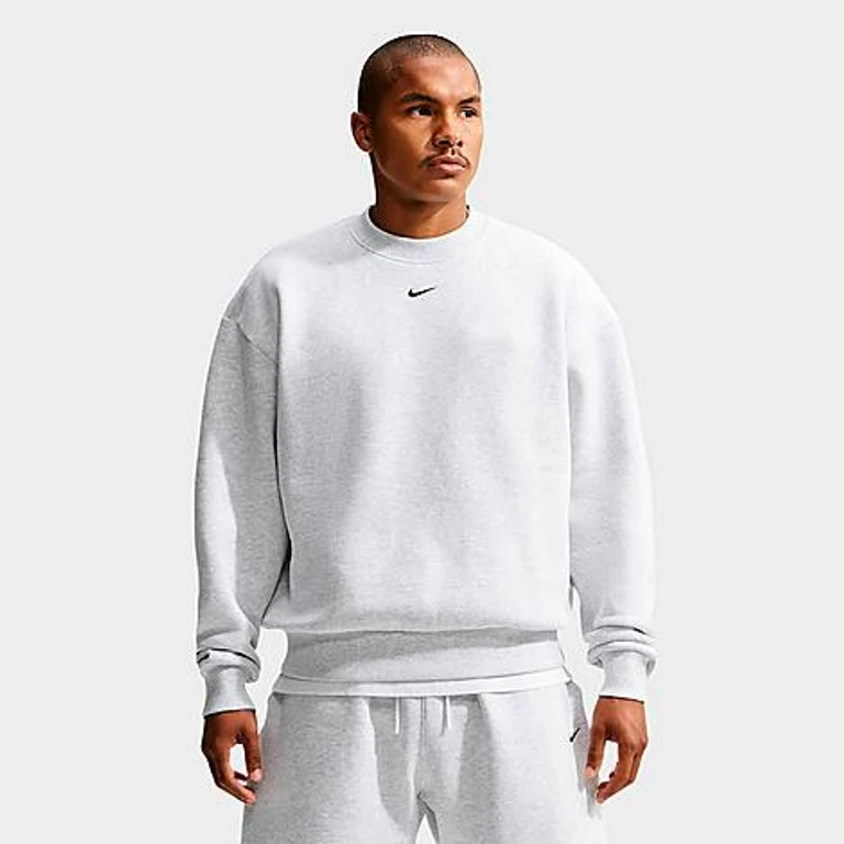 Solo Fleece 크루넥 스웨트셔츠 버치 헤더/블랙