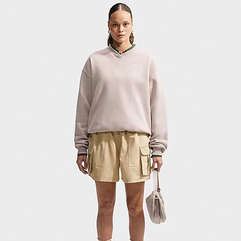 Studio Fleece Medium Weight Oversized V-hals Sweatshirt