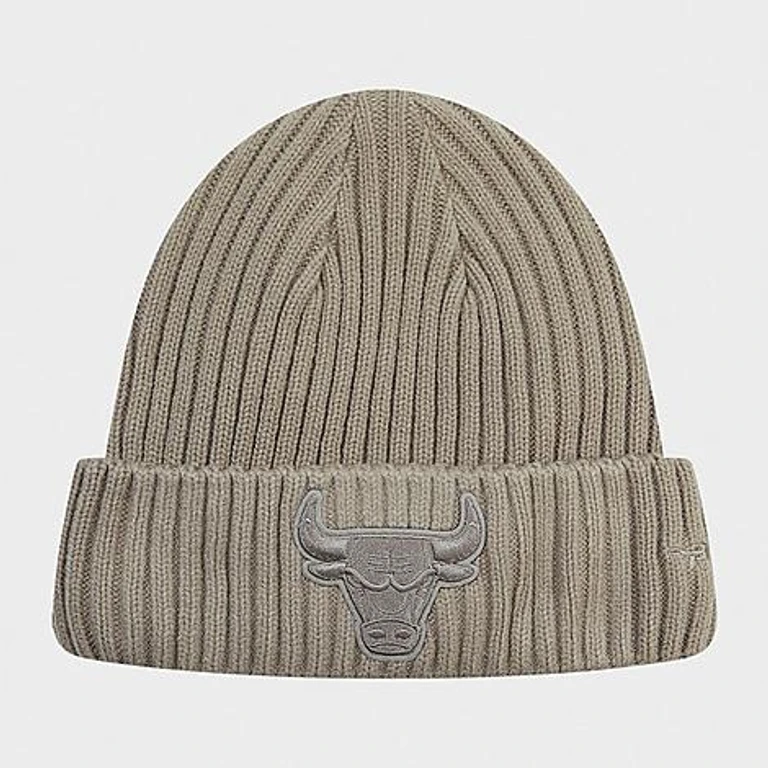 Chicago Bulls NBA Neutral Beanie-Mütze in Taupe