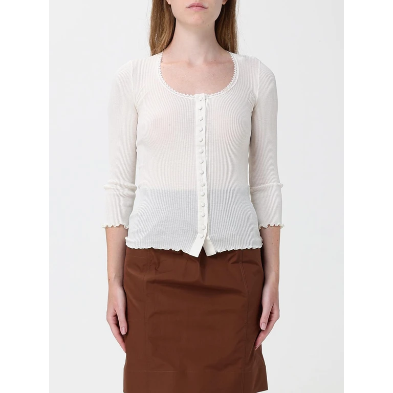 Getailleerde top met diepe hals