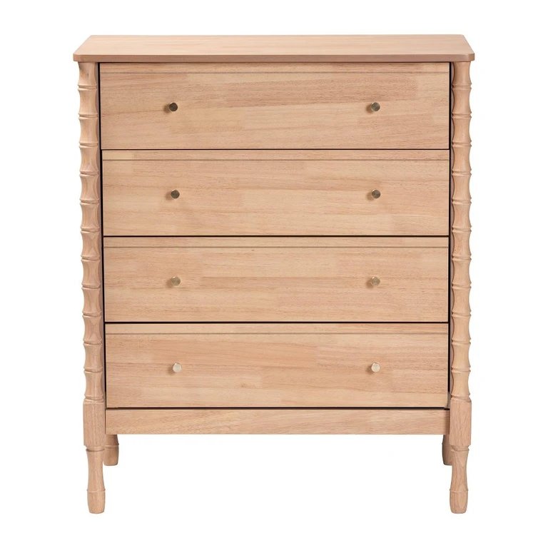 Laurent Light Natural 4-Drawer Chest