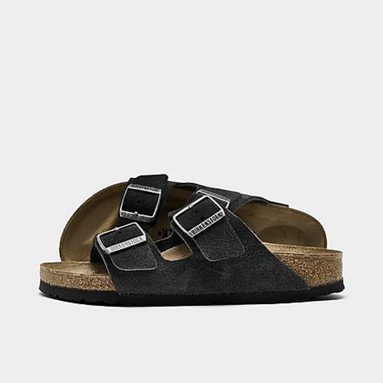 Women's Arizona Birkibuc Sandals in Charcoal Size: 36