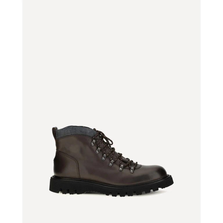 Leather lace-up Boots Male 11