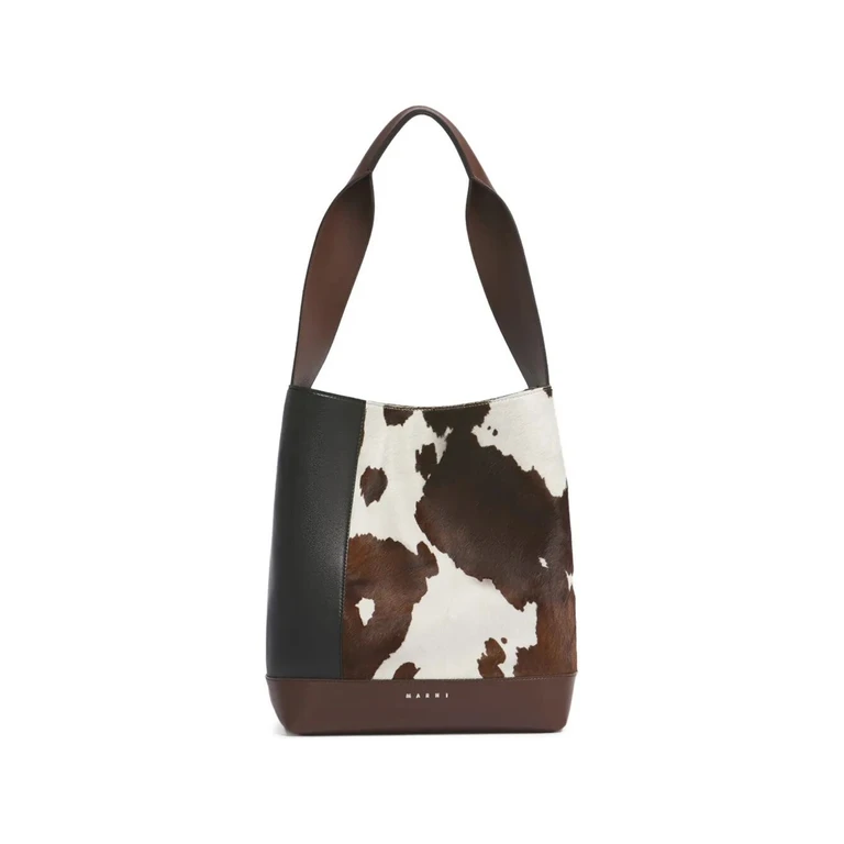 Handbag Leather Black "Pod" Tote New Handle Mucca