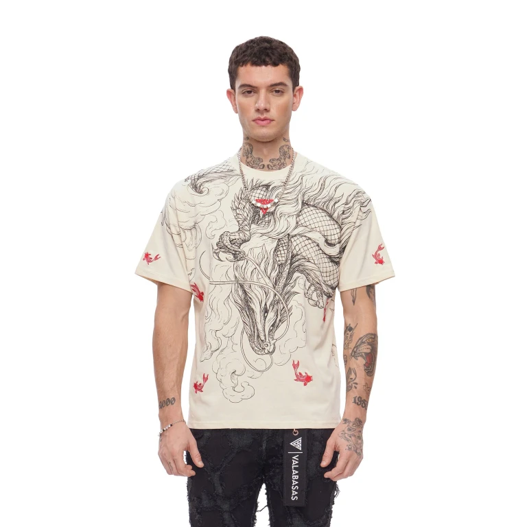 Mythic Flow Tee - Beige