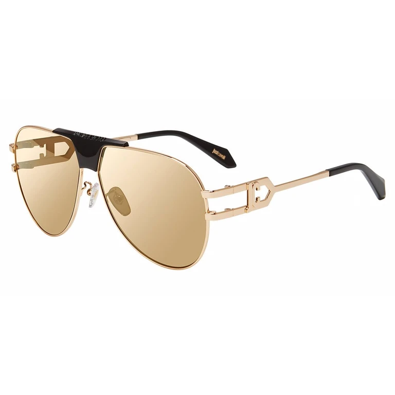 Gold Mirror Pilot Unisex Sunglasses SJC095 300G 62