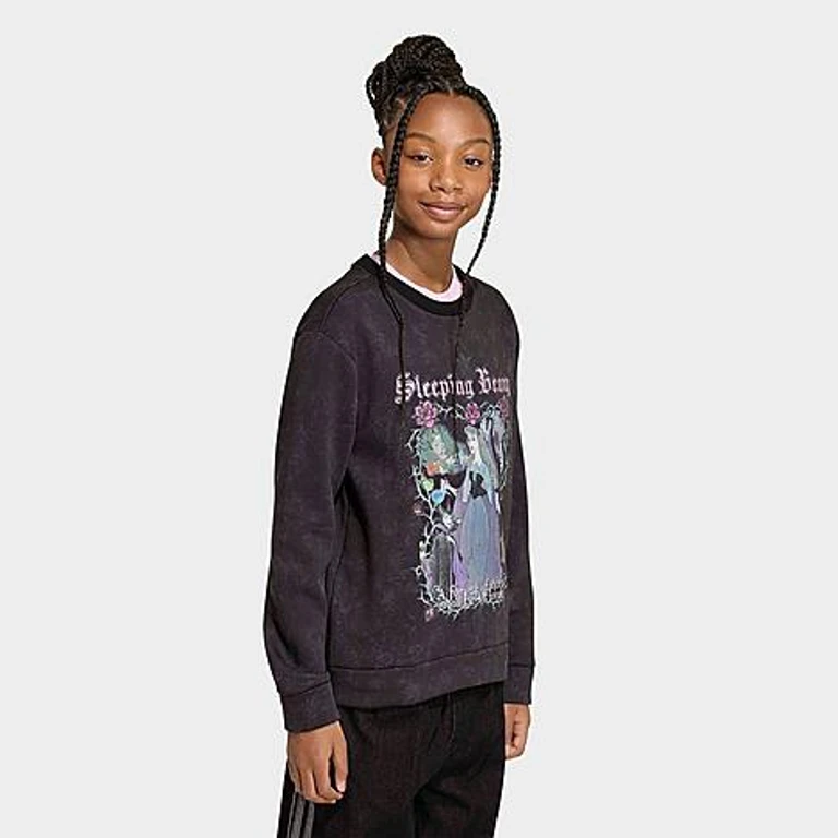 Sudadera adidas Originals x Disney Villains Loose Washed en negro