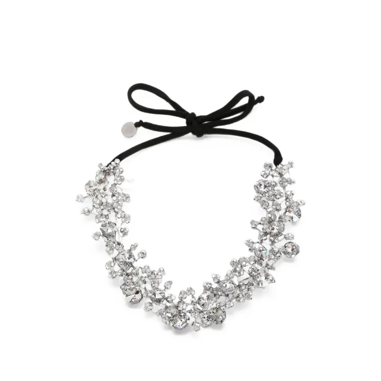 Necklace Bow Diamond Crystal Long