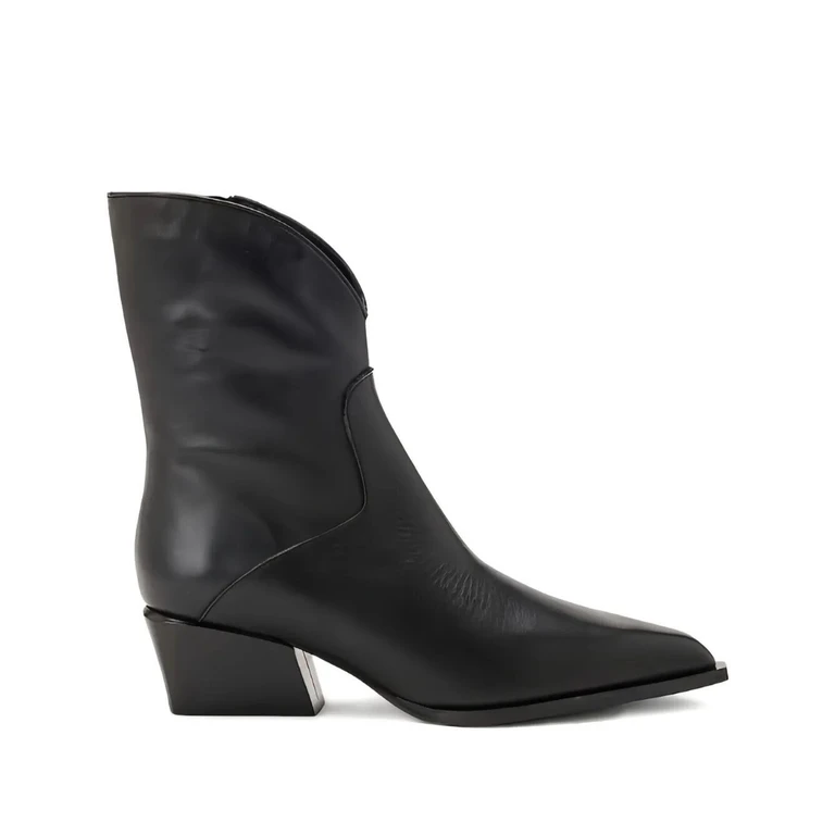 Ankle Boots Leather Black "Mirage"