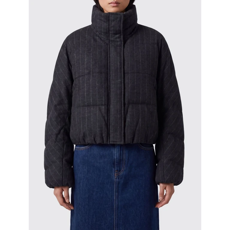 gesteppte Jacke mit Streifenmuster