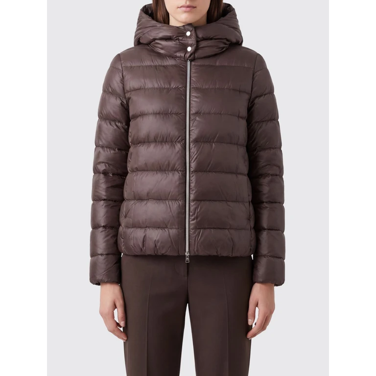 Short Water-Repellent Quilted Nylon Down Jacket with Hood (PI00182DR12017Z8810)
