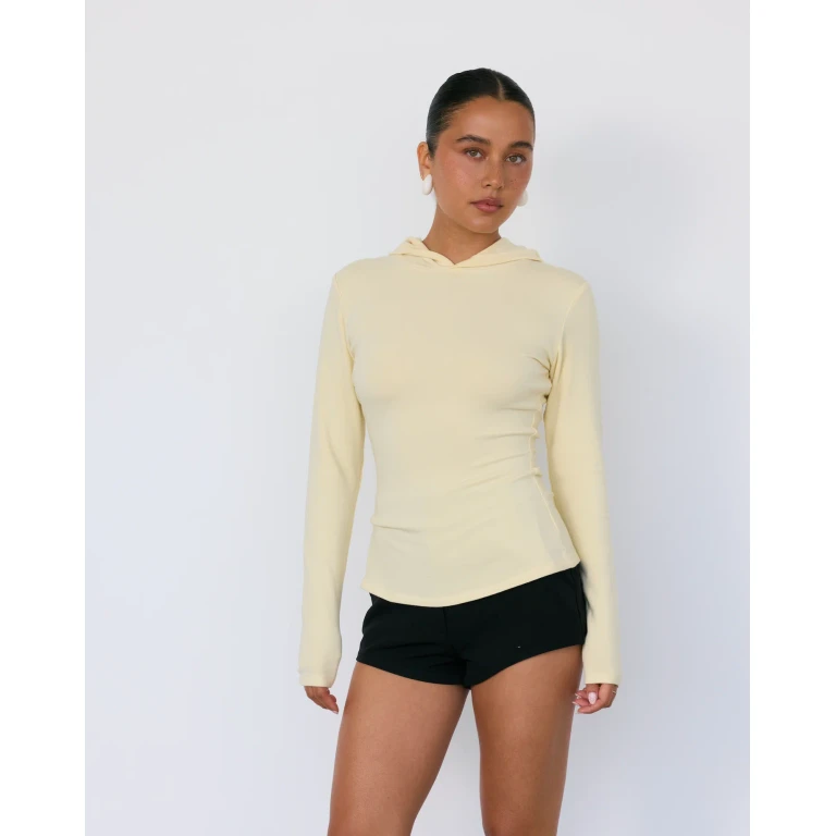 Leni Hooded Top - Butter