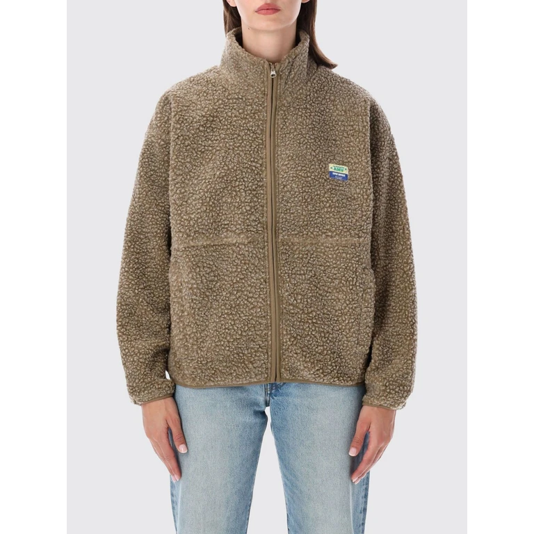 Cropped Fleece Jacket with High Neck and Zip Closure (HOK16CMUSCADECH)