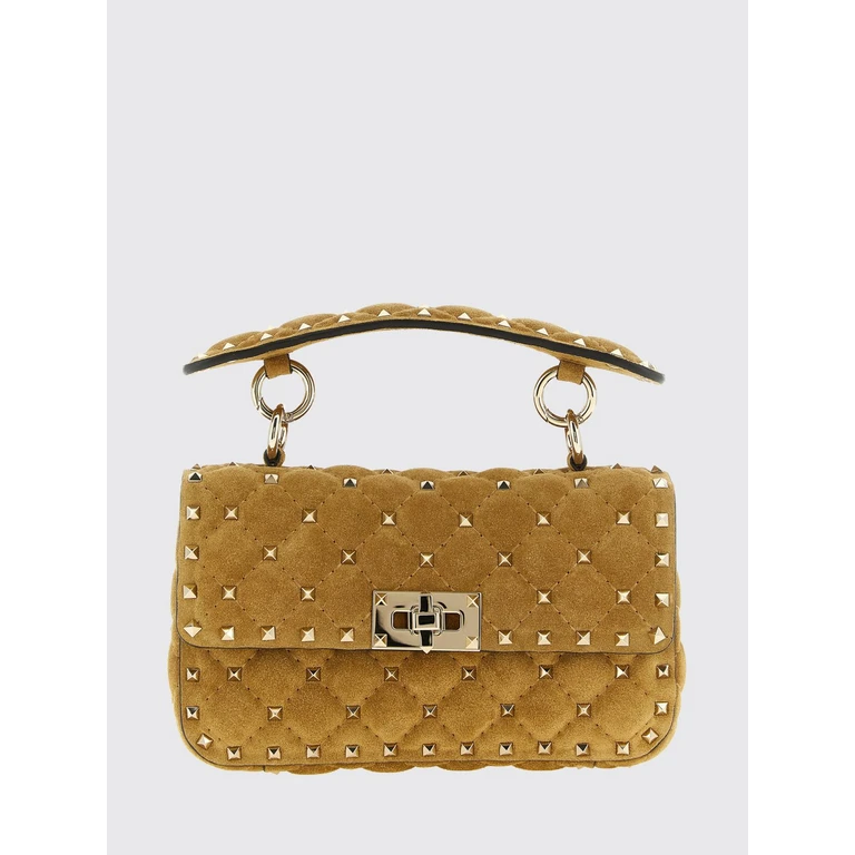 Rockstud Spike Handbag in Quilted Leather with Studs (B0123KQQRDX)