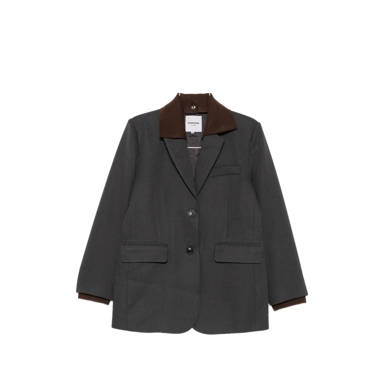 Notched-lapel Single-breasted Jacket