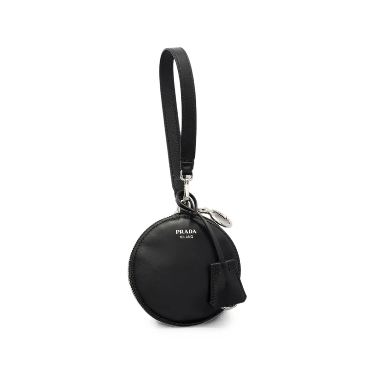 Re-Nylon And Leather Foldable Mini-bag