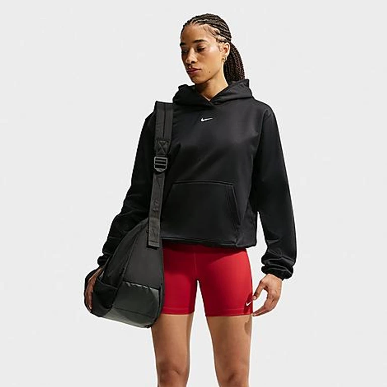 Studio Fleece Sport Therma-FIT Pullover Hoodie in Zwart/Wit