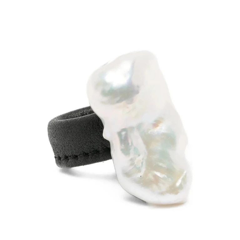 MONIES Ring Baroque Pearl "Lune"