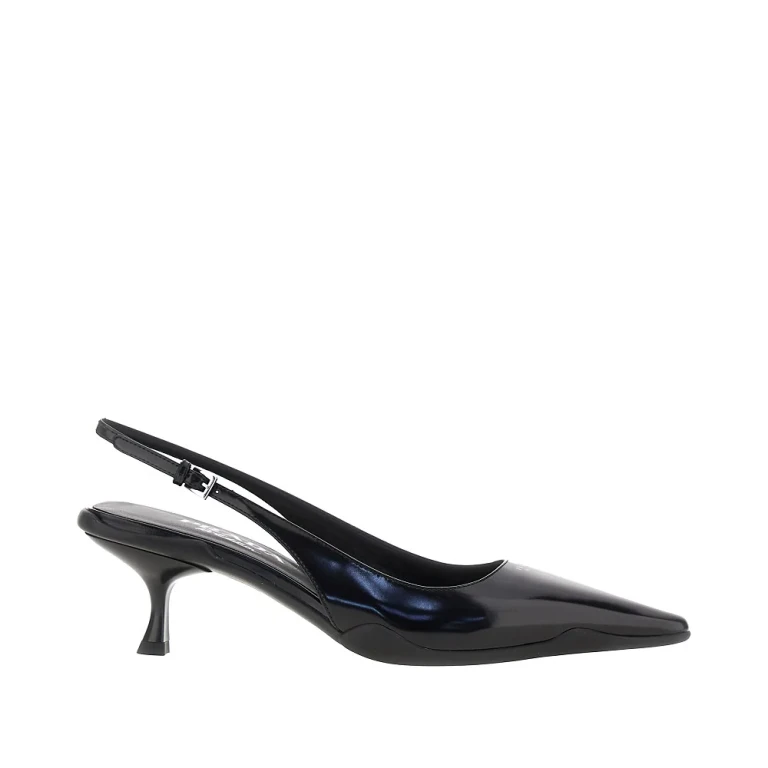 Spazzolato leather Re-Edition slingback pumps Woman 36