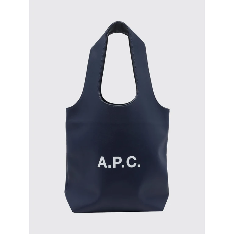 A. P.C. Ninon Synthetic Leather Tote Bag with Double Handle and Printed Logo (PUAATM61861IAK)