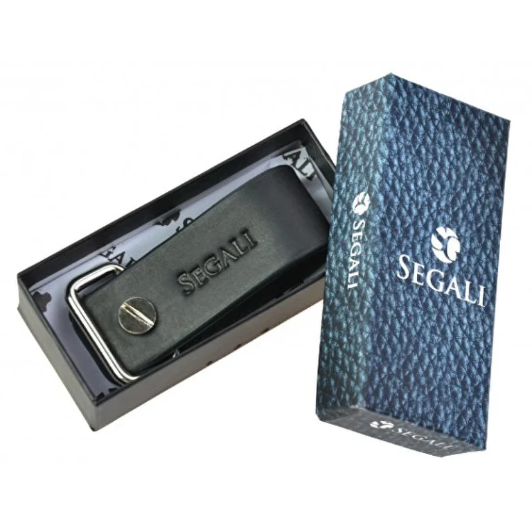 Leather key Anello 7298 Black