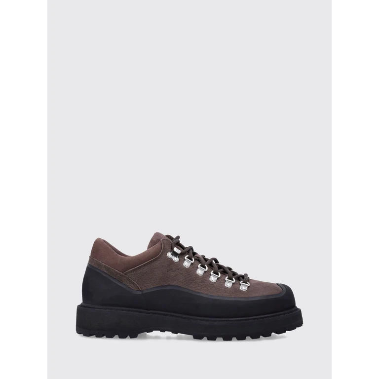 Cornaro Lace-Up Ankle Boots in Grained Leather with Lug Sole (DI26FWCOMF03N006COF)