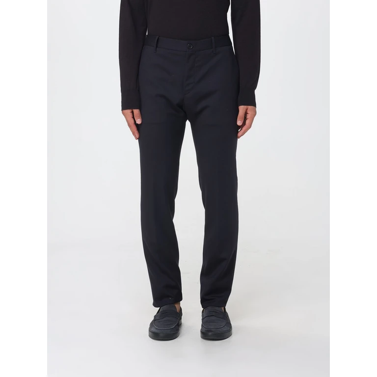 Slim Fit Tailored Trousers in a Stretch Wool Blend (1TS0844536C820)