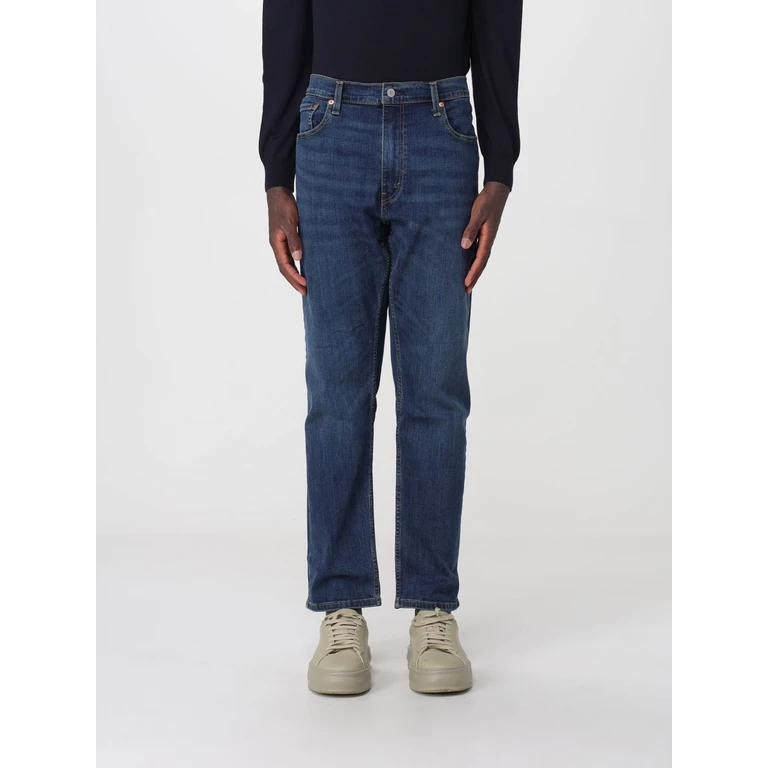 Tapered Fit Mid-Rise Stretch Cotton Denim Jeans (295070053)