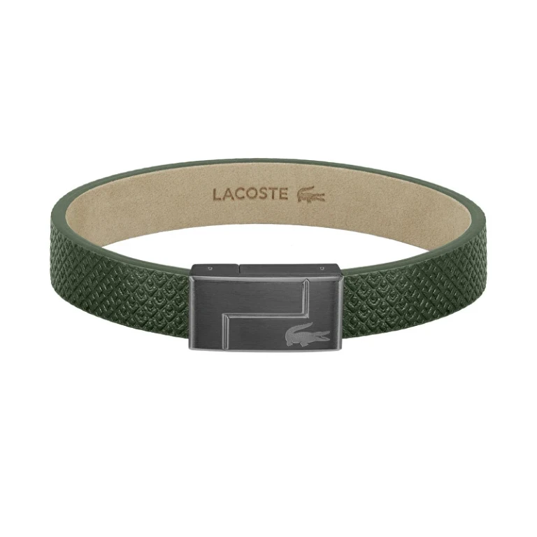 Green leather Bracciale Monogram Leather 2040186 - Length: 17.5 cm