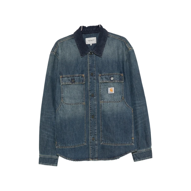 Logo-patch Button-down Jacket