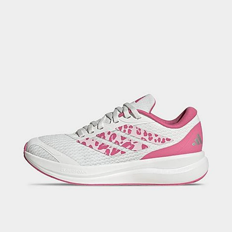 adidas Girls' Big Kids Runfalcon 6 Running Shoes in Core White/Distilled Pink/Pink Fusion Size: 3.5