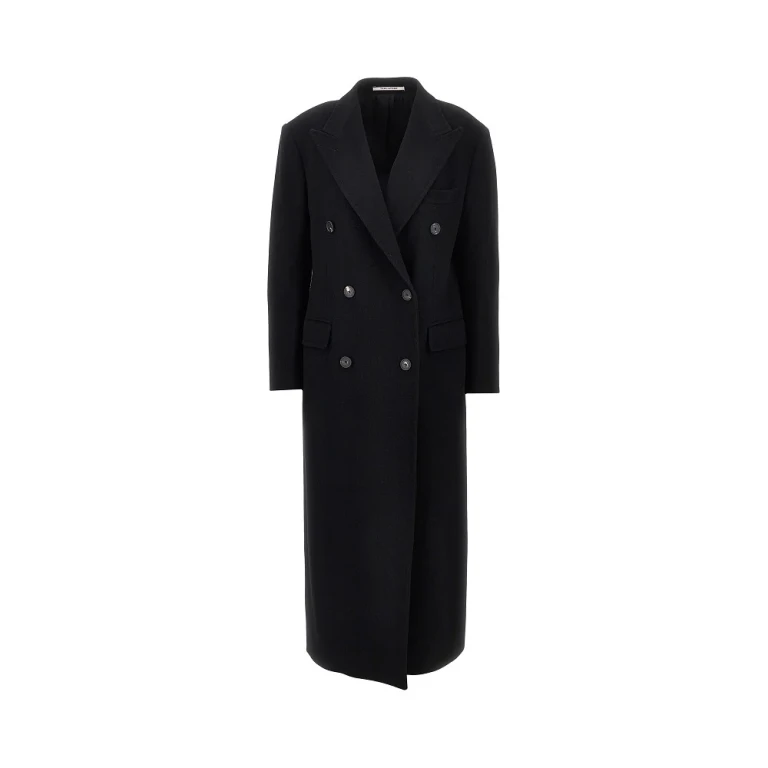 Wool and cashmere long coat Woman 40