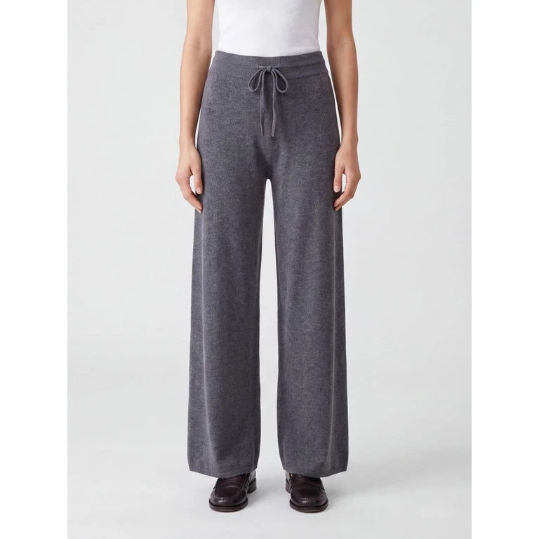 Pantalon large en cachemire