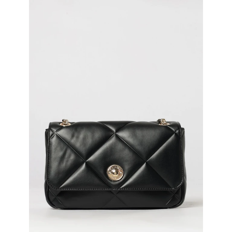 Quilted Synthetic Leather Crossbody Bag with Flap Closure (262TB708000006)