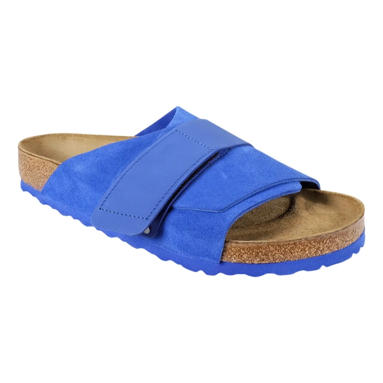 Women's Kyoto Nubuck/Suede Leather Sandals Blue 43 Regular/Wide