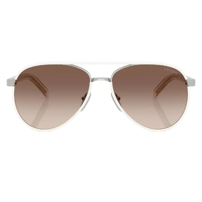 Shaded Coffee Color Gold Mirror Pilot Ladies Sunglasses PR B57S 23E10S 56