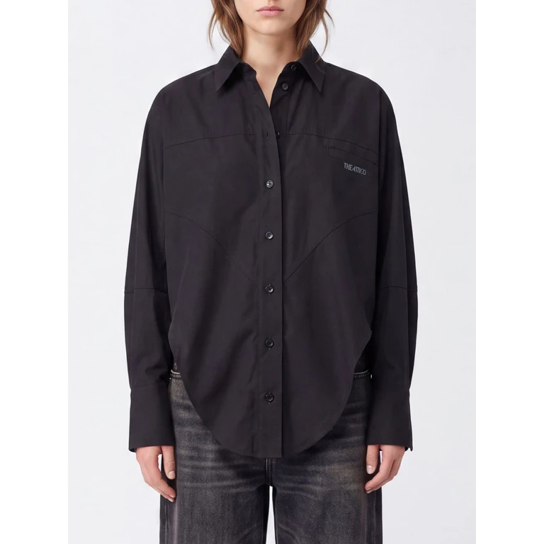 Camisa The Attico de algodão preto