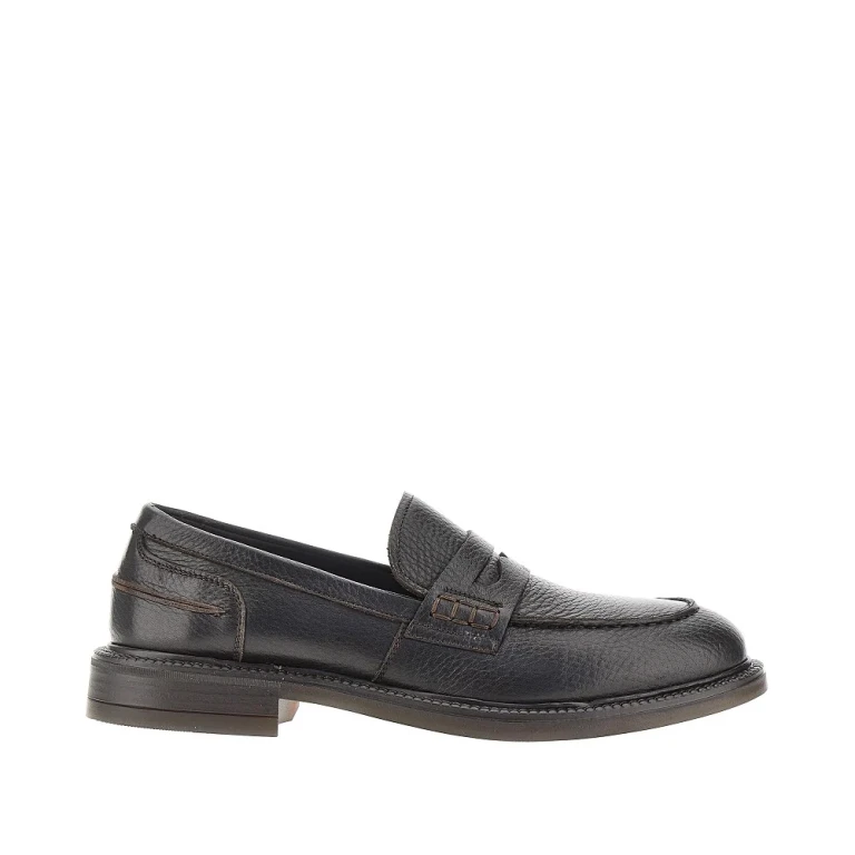 Grained leather loafers Man 39