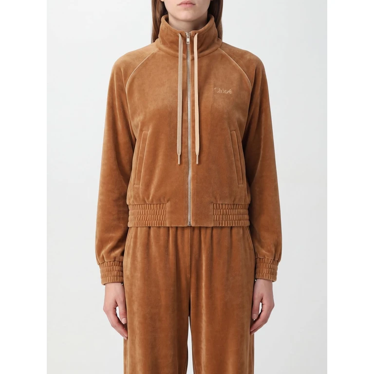 Chloé Sweatshirt aus Baumwollvelours