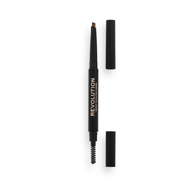Duo Brow Definer Pencil, matita in crema per sopracciglia e pennello 2 in 1, Marrone chiaro, 0,25 g