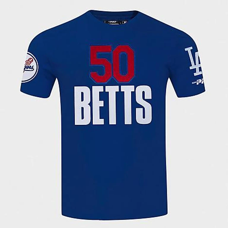 Mookie Betts Los Angeles Dodgers MLB Name and Number T-shirt in Dodger blauw
