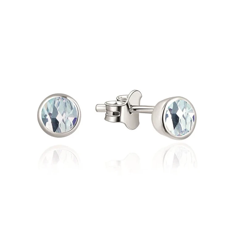 Silver Stud Earrings with Topaz TOPAGUP2716