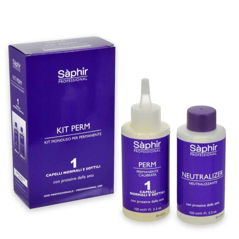 Saphir single-use perm kit - 1 normal and fine hair