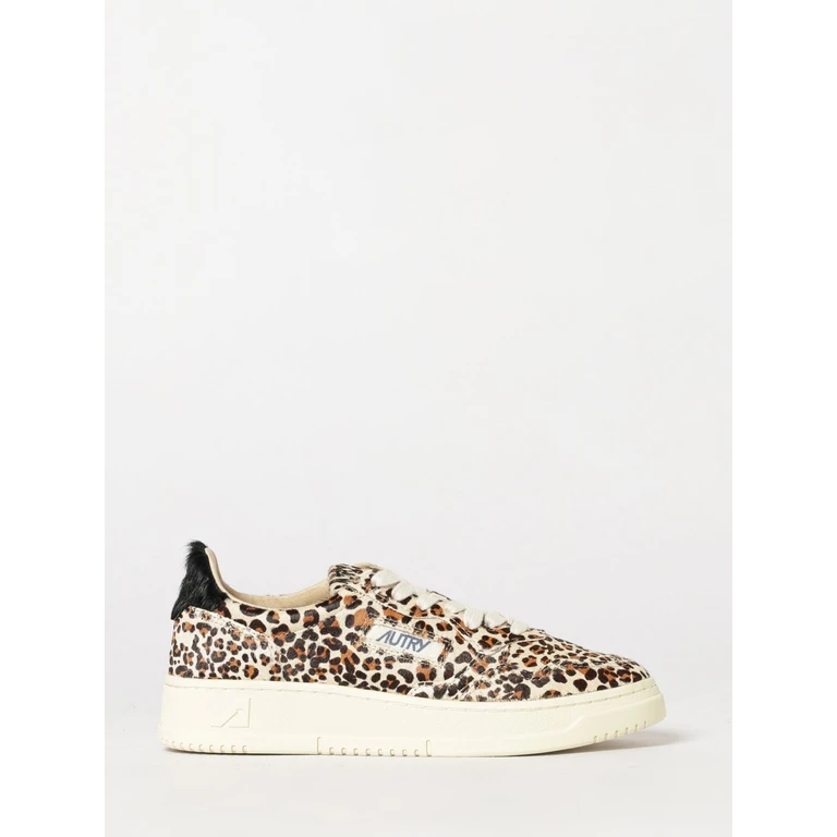 Medalist Low Sneakers in Leather with Animalier Pony Hair Inserts (AULWJA04)