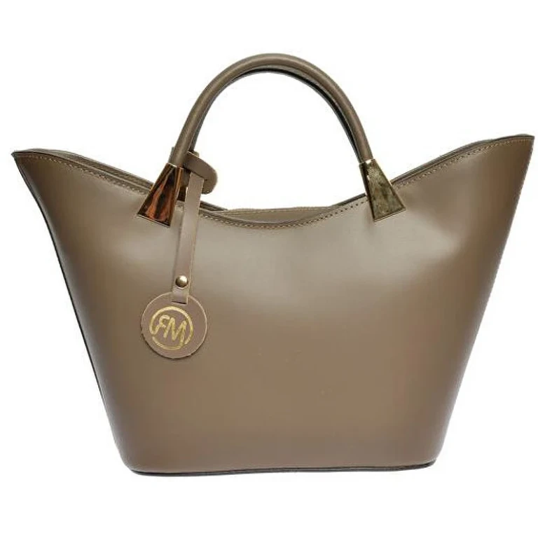 borsa in pelle da donna RM3148 Fango