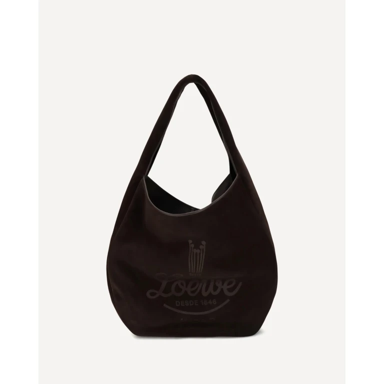 Roomy suede calfskin Hobo Shoulder Bag Male UNI