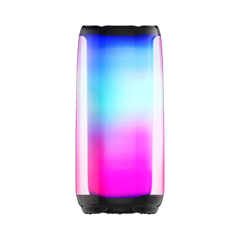 Wireless Portable Bluetooth Speaker with 360 Degrees LED Lights, Powerful Sound and Deep Bass